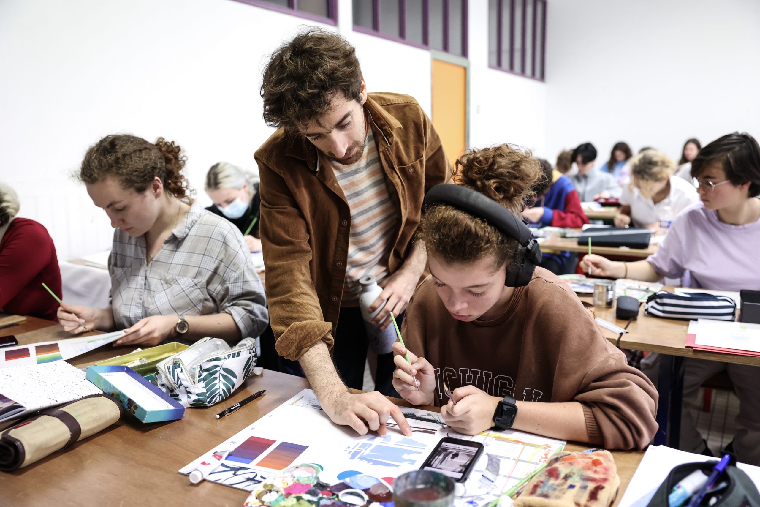 professeur élève étudiante création pivaut